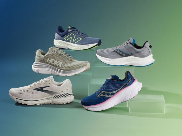 5 best stability shoes featuring HOKA Gaviota, Brooks Adrenaline, Saucony Tempus, New Balance 860, and Saucony Guide